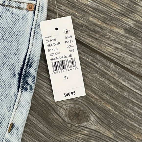 NWT $47 PacSun Shorts 27  Eco Acid Wash Ripped Vintage High Waisted Denim Shorts - Picture 11 of 13